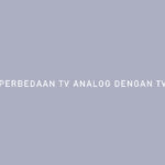Perbedaan TV Analog Dengan TV Digital