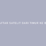 DAFTAR SATELIT DARI TIMUR KE BARAT 1