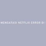 CARA MENGATASI NETFLIX ERROR DI SMART TV