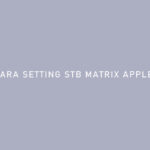 CARA SETTING STB MATRIX APPLE HD