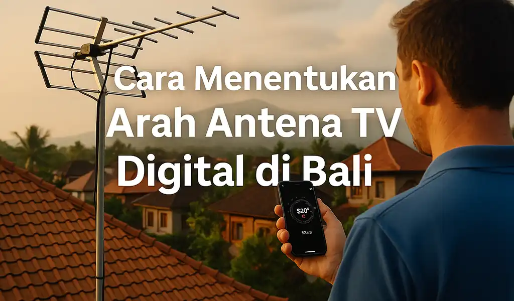 Arah Antena TV Digital di Bali