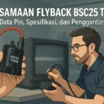 Persamaan Flyback BSC25 T1010A Data Pin dan Spesifikasi