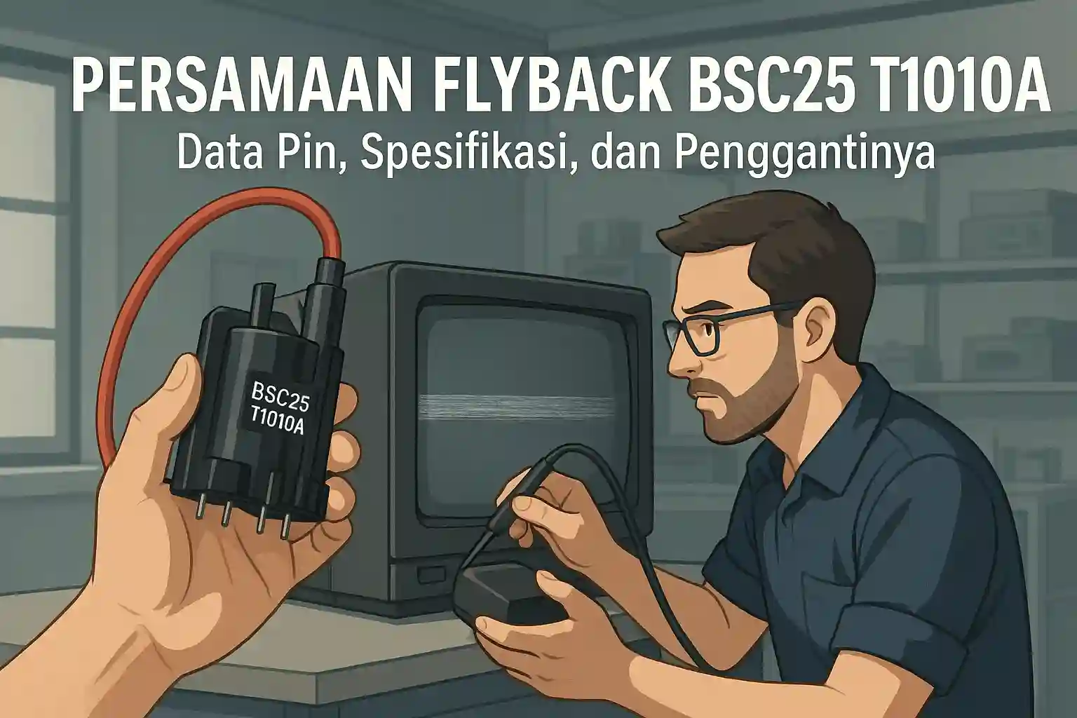 Persamaan Flyback BSC25 T1010A Data Pin dan Spesifikasi